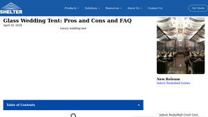 Shelter Structures - Glass Wedding Tent