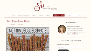 ShePaused4Thought - Spicy Gingerbread Sticks