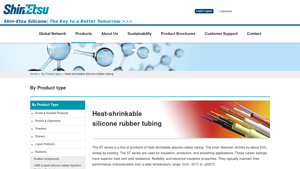 Shinetsu - ST Series Heat-Shrinkable Silicone Rubber Tubing