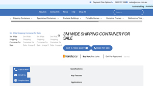 SCS - 3m Wide Hi-Cube Shipping Container