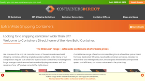 Containers Direct - Extra Wide Shipping Containers