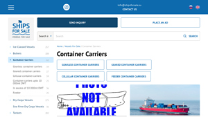 Ships for Sale - Gearless Container Vessels