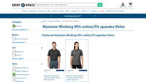 ShirtSpace - Moisture Wicking Polos