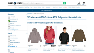 ShirtSpace - Wholesale 60/40 Cotton Polyester Sweatshirts