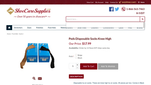 Peds - Disposable Knee High Socks