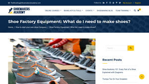 Shoemakers Academy - Shoe Factory Equipment