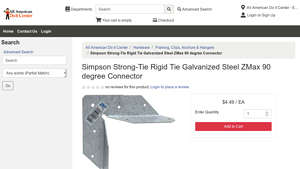 Simpson Strong-Tie - Rigid Tie Connector