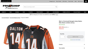 Nike - Andy Dalton Limited Jersey