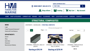 Strongwell - Fiberglass L-Angle & Rectangle Rail
