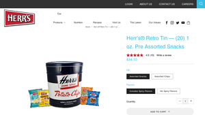 Herr's - Retro Tin Assorted Snacks