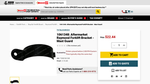 Raymond - Aftermarket Forklift Bracket