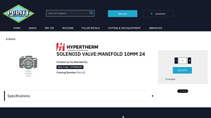 Hypertherm - Solenoid Valve Manifold 10MM 24