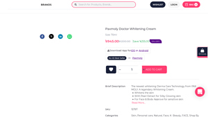 Paxmoly - Doctor Whitening Cream