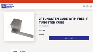 Tungsten - 2 Tungsten Cube with Free 1 Cube
