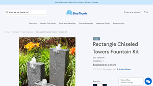 Bluethumb - Rectangle Chiseled Towers Fountain Kit