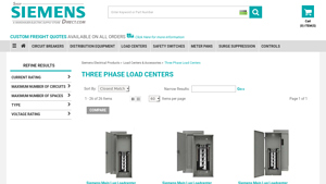 Siemens - Three Phase Load Centers