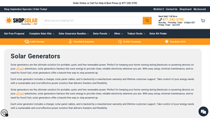 Shop Solar Kits - Portable Solar Generators
