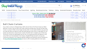 ShopWildThings - Beaded Ball Chain Curtains