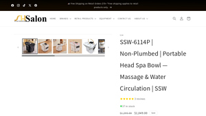 SS Salons - SSW-6114P Portable Head Spa Bowl