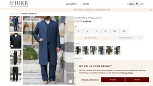 Shukr Clothing - Turkish 3-Piece Suit