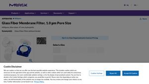 Millipore - Glass Fiber Membrane Filter