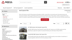 Sigma Equipment - Used Capsule Fillers