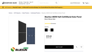 BlueSun - 460W Solar Panel