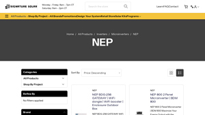 Signature Solar - NEP 800 2 Panel Microinverter