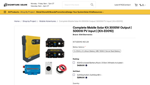 EG4 Electronics - Complete Mobile Solar Kit 3000W