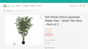 Silk Plants Direct - Japanese Maple Tree - Green Two Tone