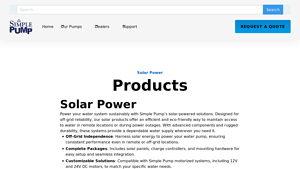 Simple Pump - Solar Well Pumps