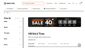 SimpleTire - 11R/24.5 Tires Selection