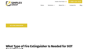Simplex Group - DOT Fire Extinguisher Requirements