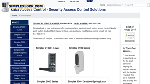 Simplex Lock - Push Button Access Control Solutions