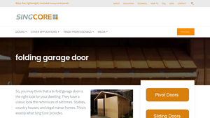 SingCore - Innovative Folding and Pivot Doors