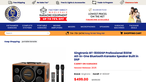 Singtronic - BT-800DSP Professional Karaoke Speaker