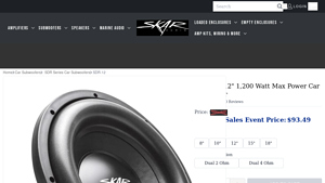 Skaraudio - SDR-12 Subwoofer