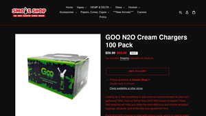GOO - N2O Cream Chargers 100 Pack