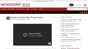 Smokingpipes - Brigham's Stacker Pipe Storage System