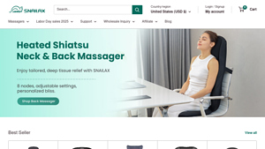 Snailax - Shiatsu Massage Cushion with Heat