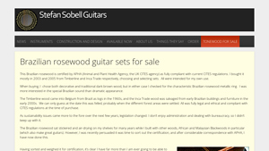 Sobell Guitars - Brazilian Rosewood Sets