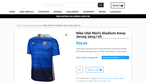 Nike - USA Men's Stadium Away Jersey 2015/16
