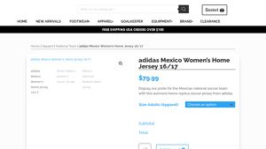 adidas - Mexico Women's Home Jersey 16/17