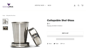 SocialMix - Collapsible Shot Glass