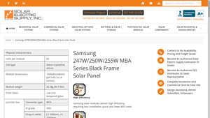Samsung - PV-MBA1CG Solar Panel