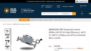 NEP - BDM2000 Quadruple Inverter 2000w