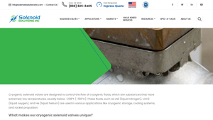 Solenoid Solutions Inc - Low Temperature Cryogenic Gas Valves