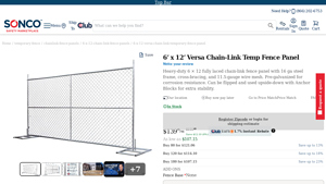 Sanco - SSTP7212 Heavy-Duty Temp Fencing
