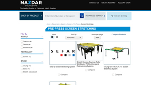 Nazdar - Screen Stretching Devices
