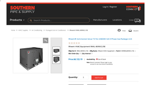 Rheem - Commercial Rooftop HVAC Unit